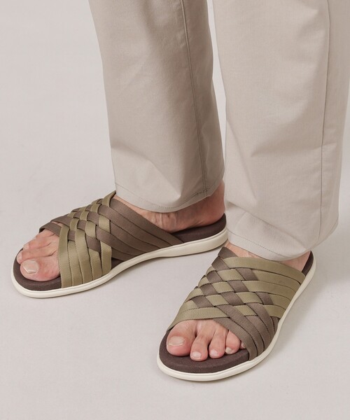 TAKEO KIKUCHI(タケオキクチ)の「◆テープ メッシュサンダル(サンダル・メンズ・ブラック系4/ダークブラウン系4/カーキ系3・50/60/70)」の8枚目の写真