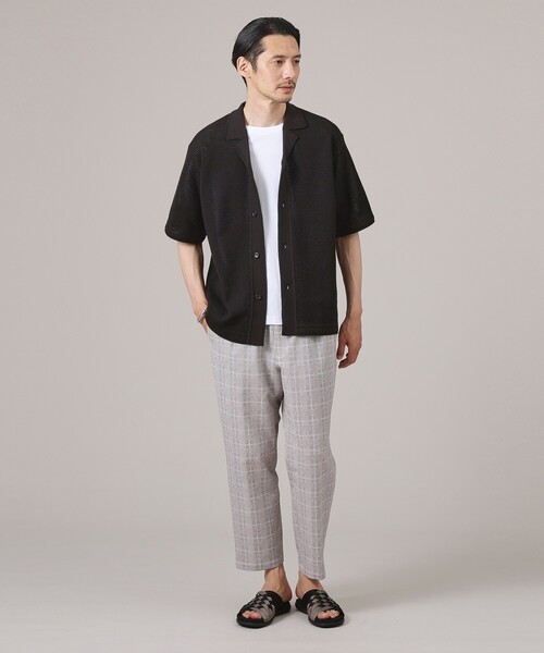 TAKEO KIKUCHI(タケオキクチ)の「◆テープ メッシュサンダル(サンダル・メンズ・ブラック系4/ダークブラウン系4/カーキ系3・50/60/70)」の4枚目の写真