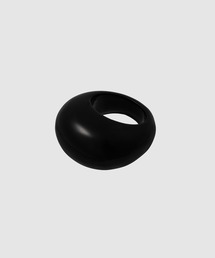 "Medium Donut Ring, Onyx"