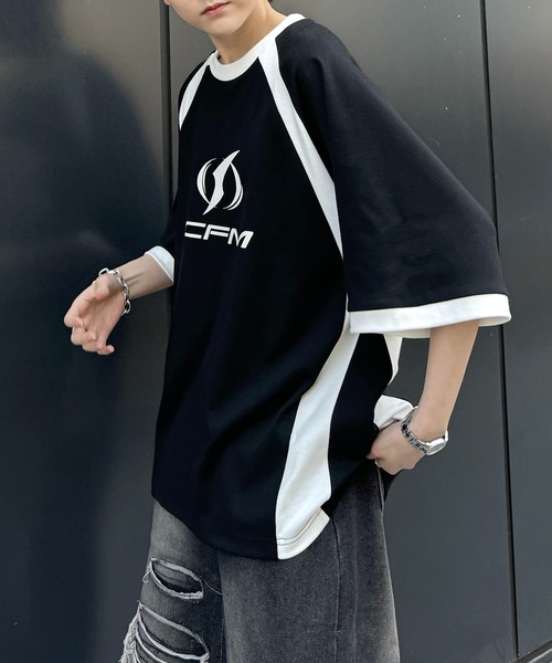 セール】25SS Y2K パイピングライン ロゴプリント ビッグ