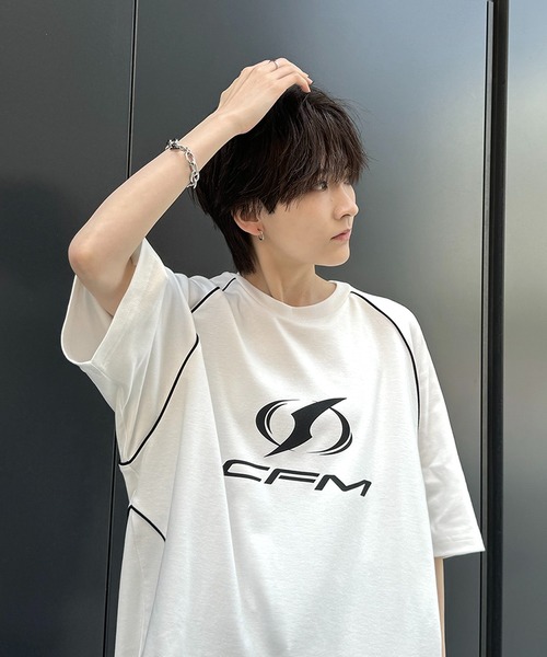 関税込 フロントロゴTシャツ ドライ半袖Tシャツ(ロゴスパーク)(吸汗・速乾機能付き