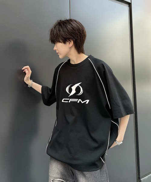 セール】25SS Y2K パイピングライン ロゴプリント ビッグ