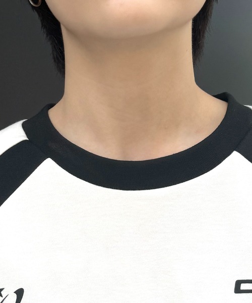 パイピング ビッグTシャツ ピコ Tシャツ Y2K レッド ハイビスカス 平成 ビッグロゴ 52