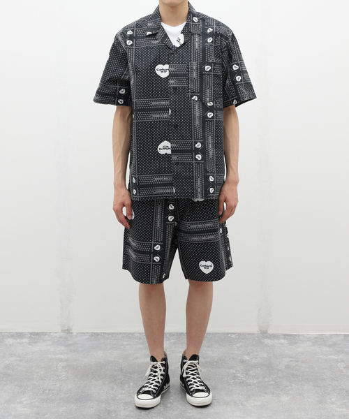 Carhartt WIP(カーハートダブリューアイピー)の「【CARHARTT WIP / カーハート ダブリューアイピー】S/S HEART BANDANA SHIRT(シャツ/ブラウス・メンズ・ブラック・LARGE/MEDIUM)」の5枚目の写真