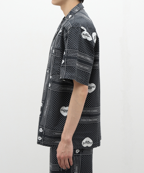 Carhartt WIP(カーハートダブリューアイピー)の「【CARHARTT WIP / カーハート ダブリューアイピー】S/S HEART BANDANA SHIRT(シャツ/ブラウス・メンズ・ブラック・LARGE/MEDIUM)」の3枚目の写真