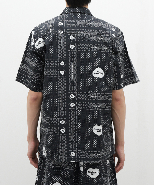 Carhartt WIP(カーハートダブリューアイピー)の「【CARHARTT WIP / カーハート ダブリューアイピー】S/S HEART BANDANA SHIRT(シャツ/ブラウス・メンズ・ブラック・LARGE/MEDIUM)」の4枚目の写真