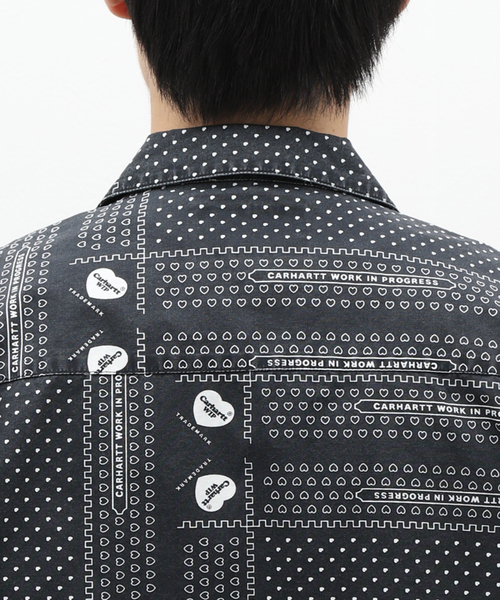 Carhartt WIP(カーハートダブリューアイピー)の「【CARHARTT WIP / カーハート ダブリューアイピー】S/S HEART BANDANA SHIRT(シャツ/ブラウス・メンズ・ブラック・LARGE/MEDIUM)」の18枚目の写真
