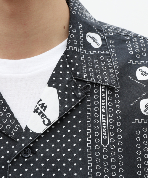 Carhartt WIP(カーハートダブリューアイピー)の「【CARHARTT WIP / カーハート ダブリューアイピー】S/S HEART BANDANA SHIRT(シャツ/ブラウス・メンズ・ブラック・LARGE/MEDIUM)」の12枚目の写真