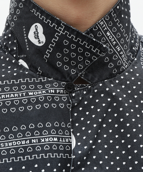 Carhartt WIP(カーハートダブリューアイピー)の「【CARHARTT WIP / カーハート ダブリューアイピー】S/S HEART BANDANA SHIRT(シャツ/ブラウス・メンズ・ブラック・LARGE/MEDIUM)」の13枚目の写真