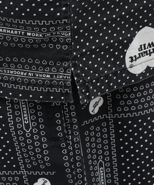 Carhartt WIP(カーハートダブリューアイピー)の「【CARHARTT WIP / カーハート ダブリューアイピー】S/S HEART BANDANA SHIRT(シャツ/ブラウス・メンズ・ブラック・LARGE/MEDIUM)」の6枚目の写真