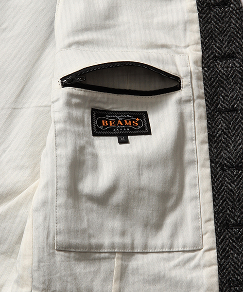 BEAMS PLUS（ビームスプラス）の「BEAMS PLUS / ハリスツイード ベスト 15FW（ベスト・メンズ・グレー・LARGE/SMALL/MEDIUM）」の5枚目の写真