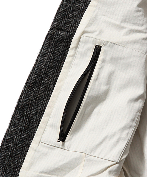 BEAMS PLUS（ビームスプラス）の「BEAMS PLUS / ハリスツイード ベスト 15FW（ベスト・メンズ・グレー・LARGE/SMALL/MEDIUM）」の6枚目の写真