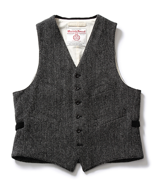 BEAMS PLUS（ビームスプラス）の「BEAMS PLUS / ハリスツイード ベスト 15FW（ベスト・メンズ・グレー・LARGE/SMALL/MEDIUM）」の8枚目の写真
