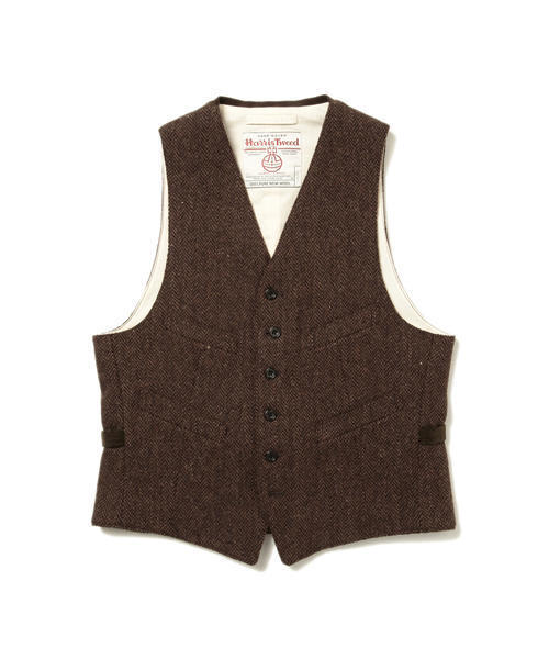BEAMS PLUS（ビームスプラス）の「BEAMS PLUS / ハリスツイード ベスト 15FW（ベスト・メンズ・グレー・LARGE/SMALL/MEDIUM）」の12枚目の写真
