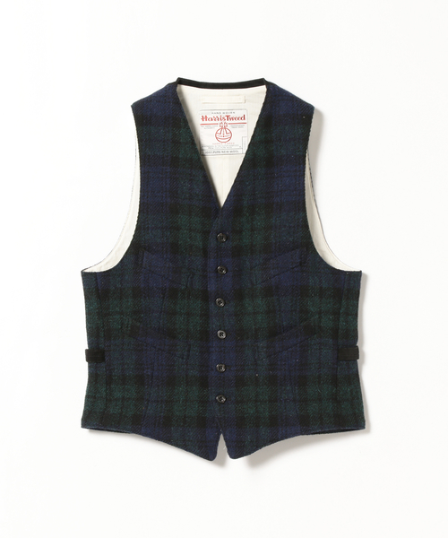BEAMS PLUS（ビームスプラス）の「BEAMS PLUS / ハリスツイード ベスト 15FW（ベスト・メンズ・グレー・LARGE/SMALL/MEDIUM）」の9枚目の写真