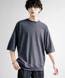 Audience（オーディエンス）の「Upscape Audience アップスケープオーディエンス 日本製 国産 和歌山 ラフィー天竺 5.5オンス ガゼットクルーネックハーフスリーブスウェ ットライクTシャツ AUD6543（Tシャツ/カットソー・メンズ）」