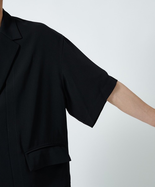 CULLNI 黒 ボタン付きシャツ　サイズ2 CULLNI シャツ 「CULLNI/クルニ」ボタンダウンZIPシャツ メンズ