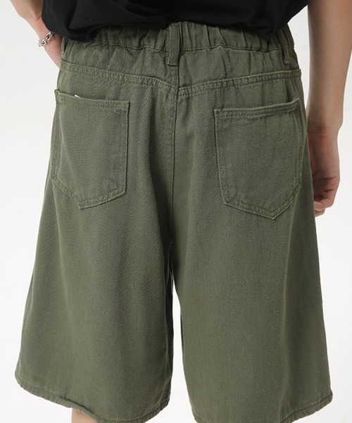 Ressaca(レサーカ)の「ワイドカラーデニムショートパンツ(デニムパンツ・メンズ・カーキ/ホワイト/ベージュ・M/L/XL)」の19枚目の写真