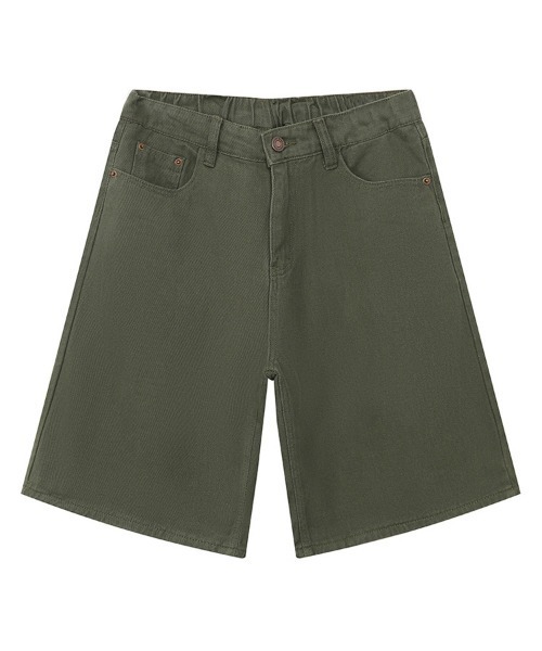 Ressaca(レサーカ)の「ワイドカラーデニムショートパンツ(デニムパンツ・メンズ・カーキ/ホワイト/ベージュ・M/L/XL)」の22枚目の写真