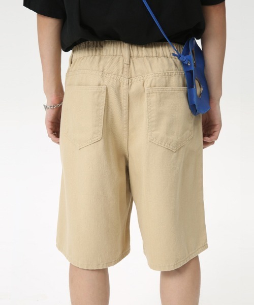 Ressaca(レサーカ)の「ワイドカラーデニムショートパンツ(デニムパンツ・メンズ・カーキ/ホワイト/ベージュ・M/L/XL)」の12枚目の写真