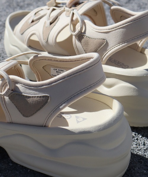 GERRY（ジェリー）の「【GERRY/ジェリー】ライトウェイト ハイソール スニーカーサンダル　WOMEN（サンダル・レディース・ベージュ/ブラック/ホワイト・S/M/LL/L）」の22枚目の写真