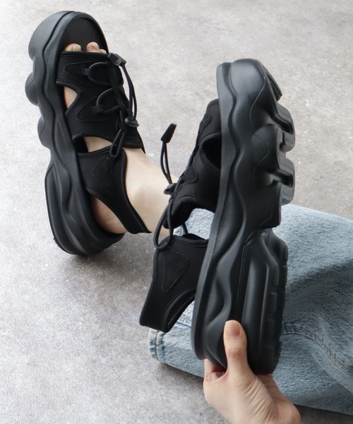 GERRY（ジェリー）の「【GERRY/ジェリー】ライトウェイト ハイソール スニーカーサンダル　WOMEN（サンダル・レディース・ベージュ/ブラック/ホワイト・S/M/LL/L）」の7枚目の写真