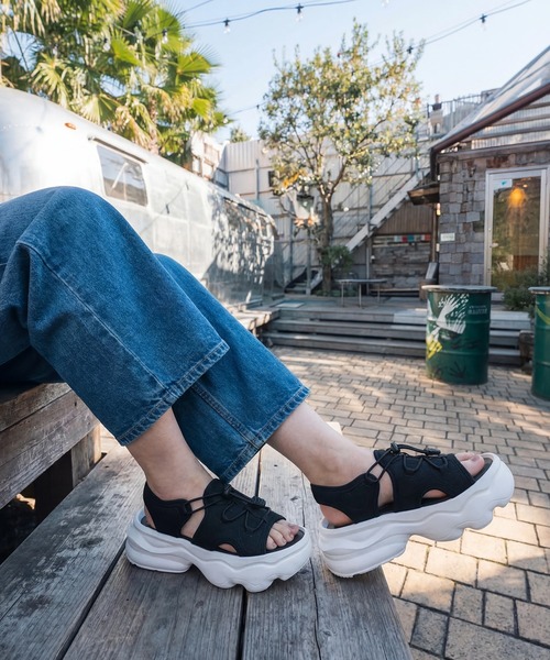 GERRY（ジェリー）の「【GERRY/ジェリー】ライトウェイト ハイソール スニーカーサンダル　WOMEN（サンダル・レディース・ベージュ/ブラック/ホワイト・S/M/LL/L）」の17枚目の写真