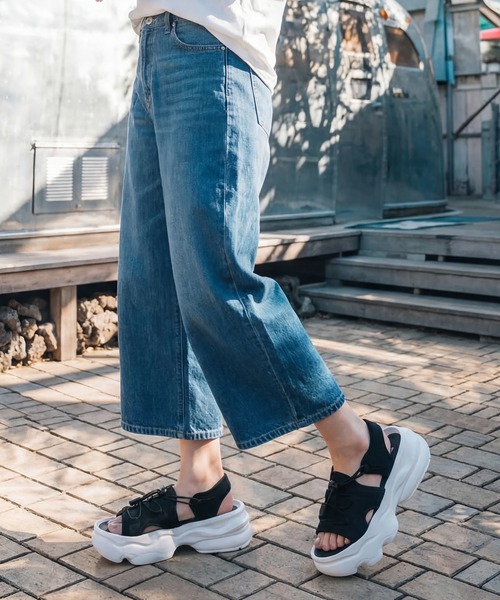 GERRY（ジェリー）の「【GERRY/ジェリー】ライトウェイト ハイソール スニーカーサンダル　WOMEN（サンダル・レディース・ベージュ/ブラック/ホワイト・S/M/LL/L）」の16枚目の写真