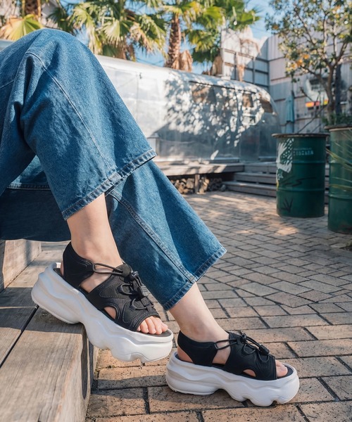 GERRY（ジェリー）の「【GERRY/ジェリー】ライトウェイト ハイソール スニーカーサンダル　WOMEN（サンダル・レディース・ベージュ/ブラック/ホワイト・S/M/LL/L）」の15枚目の写真