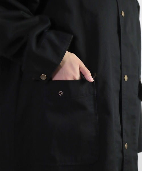 D.M.G.（ドミンゴ）の「[D.M.G. / ディーエムジー] コーマチノ+16Wコーデュロイ ワークコート（ステンカラーコート・レディース・オリーブ/ブラック/ベージュ・FREE）」の14枚目の写真