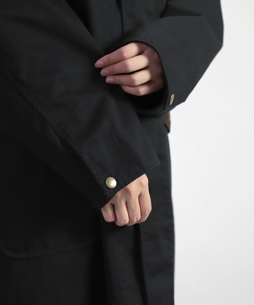 D.M.G.（ドミンゴ）の「[D.M.G. / ディーエムジー] コーマチノ+16Wコーデュロイ ワークコート（ステンカラーコート・レディース・オリーブ/ブラック/ベージュ・FREE）」の15枚目の写真