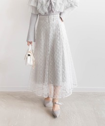 RANDA（ランダ）の「スパンコール刺繍フレアスカート（スカート）」
