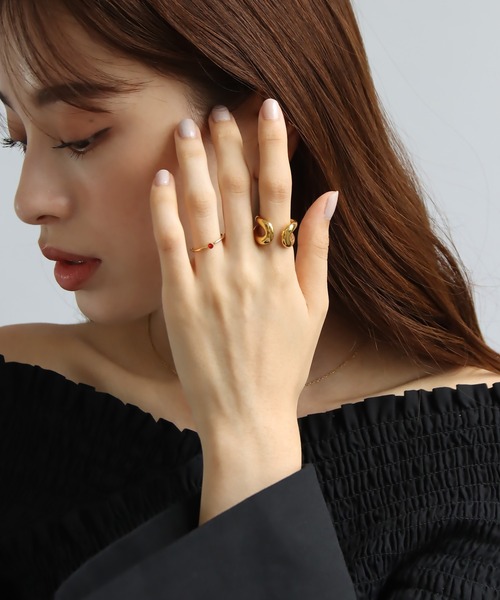 abaskdesign(アバスクデザイン)の「金属アレルギー対応 スモールジルコニアカラーステンレスリング(リング・レディース・クリア/レッド/グリーン・11号/14号)」の21枚目の写真