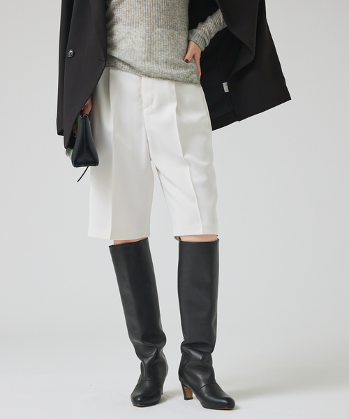 qualite（カリテ）の「クリアサテンハーフパンツ/薄手/秋服（その他パンツ・レディース・ホワイト/ブラック・38/36）」の15枚目の写真
