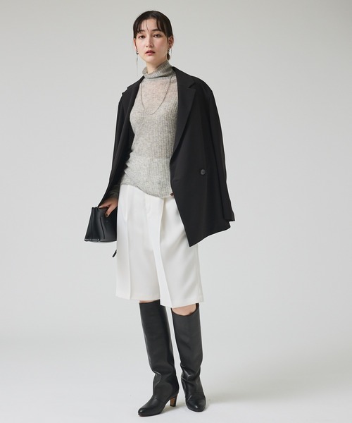 qualite（カリテ）の「クリアサテンハーフパンツ/薄手/秋服（その他パンツ・レディース・ホワイト/ブラック・38/36）」の21枚目の写真