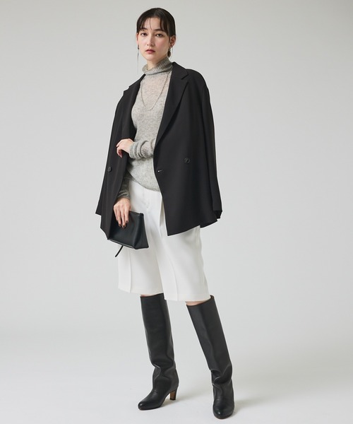 qualite（カリテ）の「クリアサテンハーフパンツ/薄手/秋服（その他パンツ・レディース・ホワイト/ブラック・38/36）」の22枚目の写真