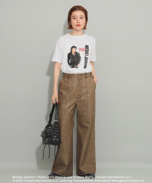 Ray BEAMS（レイビームス）の「GOOD ROCK SPEED / 別注 MJ Tシャツ（Tシャツ/カットソー・レディース・ホワイト/ブラック・ONE SIZE）」の3枚目の写真