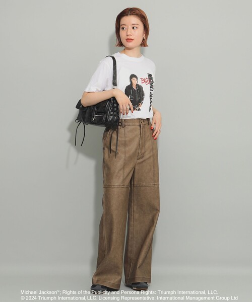 Ray BEAMS（レイビームス）の「GOOD ROCK SPEED / 別注 MJ Tシャツ（Tシャツ/カットソー・レディース・ホワイト/ブラック・ONE SIZE）」の5枚目の写真