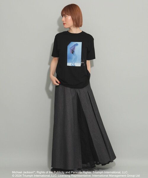 Ray BEAMS（レイビームス）の「GOOD ROCK SPEED / 別注 MJ Tシャツ（Tシャツ/カットソー・レディース・ホワイト/ブラック・ONE SIZE）」の8枚目の写真