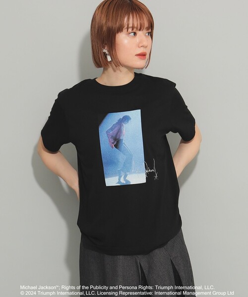 Ray BEAMS（レイビームス）の「GOOD ROCK SPEED / 別注 MJ Tシャツ（Tシャツ/カットソー・レディース・ホワイト/ブラック・ONE SIZE）」の10枚目の写真