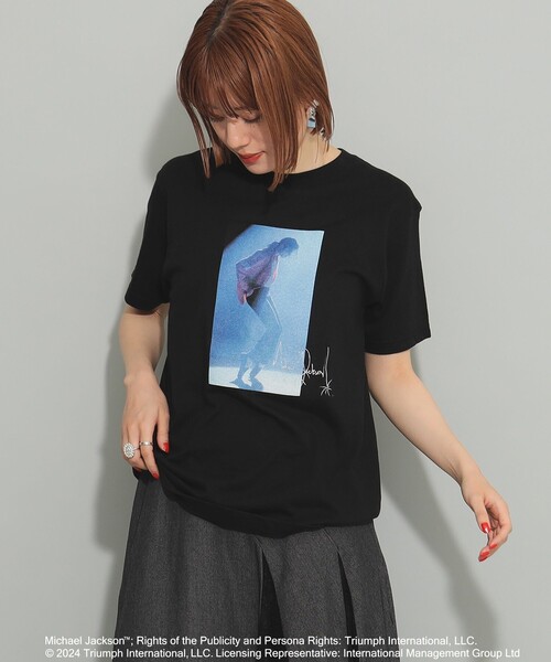 Ray BEAMS（レイビームス）の「GOOD ROCK SPEED / 別注 MJ Tシャツ（Tシャツ/カットソー・レディース・ホワイト/ブラック・ONE SIZE）」の11枚目の写真