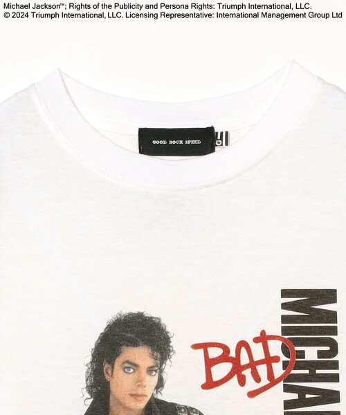 Ray BEAMS（レイビームス）の「GOOD ROCK SPEED / 別注 MJ Tシャツ（Tシャツ/カットソー・レディース・ホワイト/ブラック・ONE SIZE）」の13枚目の写真