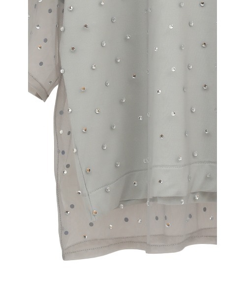 CLANE RHINESTONE SHEER TOPS – unexpected store