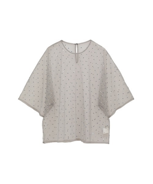 セール】RHINESTONE SHEER TOPS（その他トップス）｜CLANE