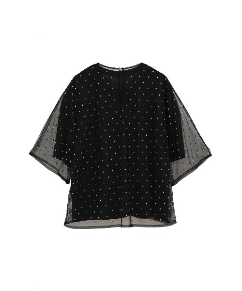 セール】RHINESTONE SHEER TOPS（その他トップス）｜CLANE
