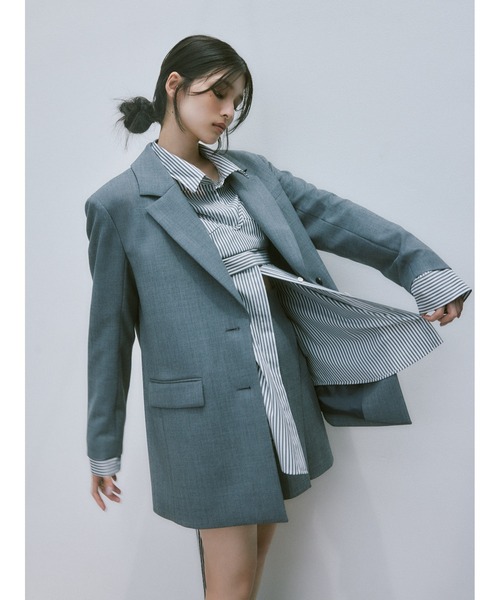 フレイアイディー ラップデザインミニスカパン GRY FRAY I.D（フレイアイディー）の「ラップデザインミニスカパン