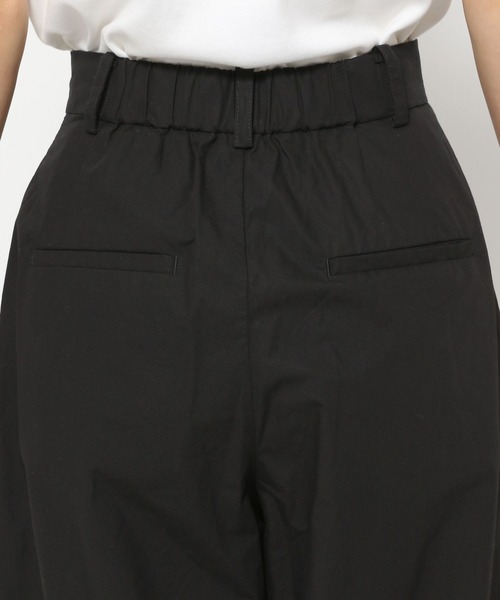ブラック にの様 セール】コットンタックワイドパンツ 136353(その他パンツ