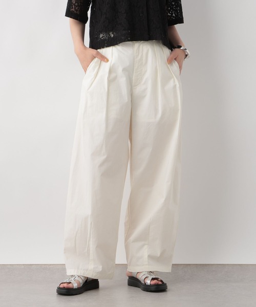 セール】コットンタックワイドパンツ 136353（その他パンツ）｜LOWRYS
