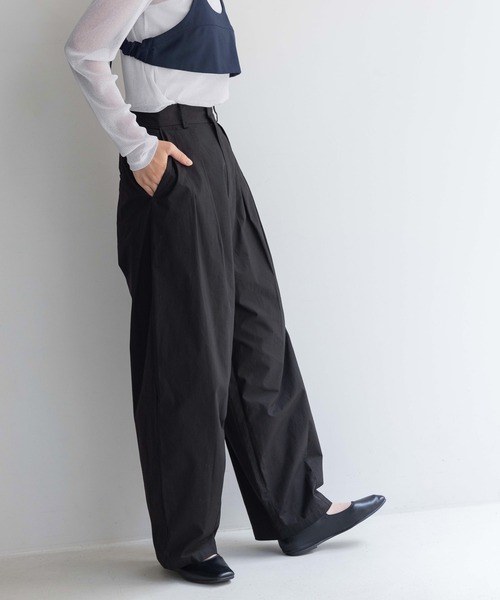 セール】コットンタックワイドパンツ 136353（その他パンツ）｜LOWRYS