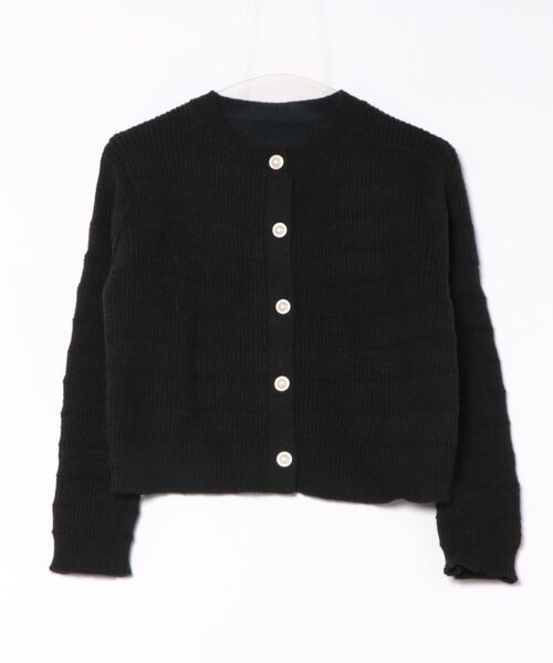 sale超美品⚫︎ディオール⚫︎ニットカーディガン⚫︎黒⚫︎XL セール】パールボタン丸首カーディガン（カーディガン/ボレロ）｜LADY